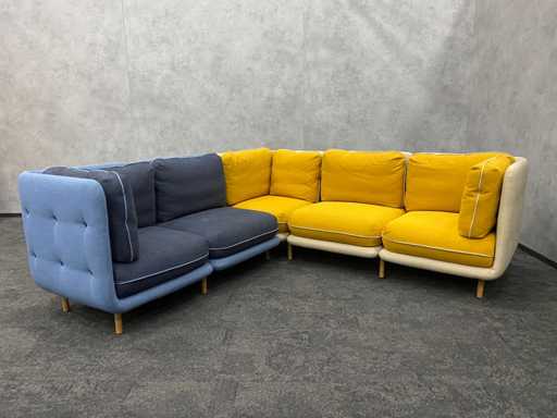 divano modulare a forma di L