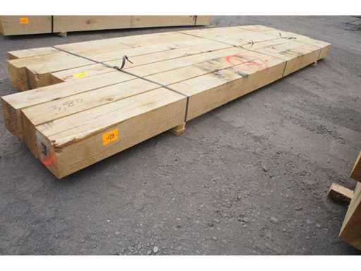 0,26 m³ Eiken balken 150x150