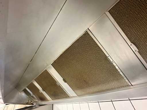 Professionele afzuigkap met motor en schakelkast