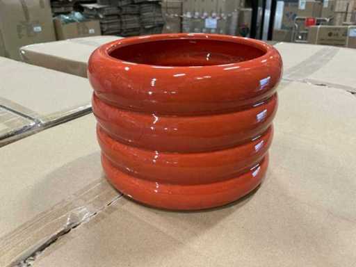 Lot Pot Ribbed D15/H10, 5 cm pomarańczowy dolomit (432x)
