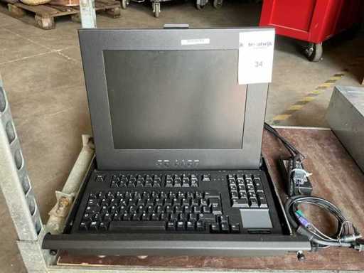 Console rack LCD 19" Vassoio KVM 14