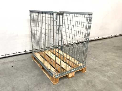 Cușcă de paleți din oțel pentru paleți euro 1230x1100x820 mm (20x)