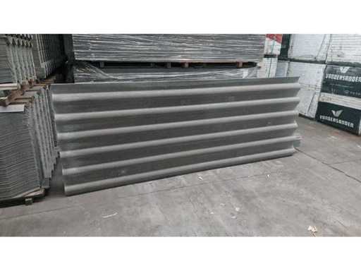 FOI ONDULATĂ DIN FIBRO NEPTUNUS GRI NATURAL 295X110CM 40 PLĂCI