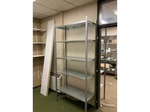 Wall shelf with hanging racks