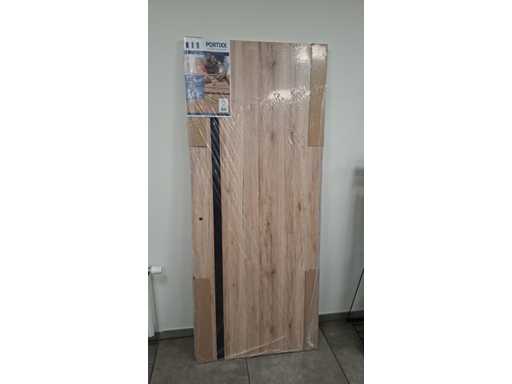 PORTE DE CONCEPTION - ENSEMBLE COMPLET - FEUILLE DE CHÊNE FINIE