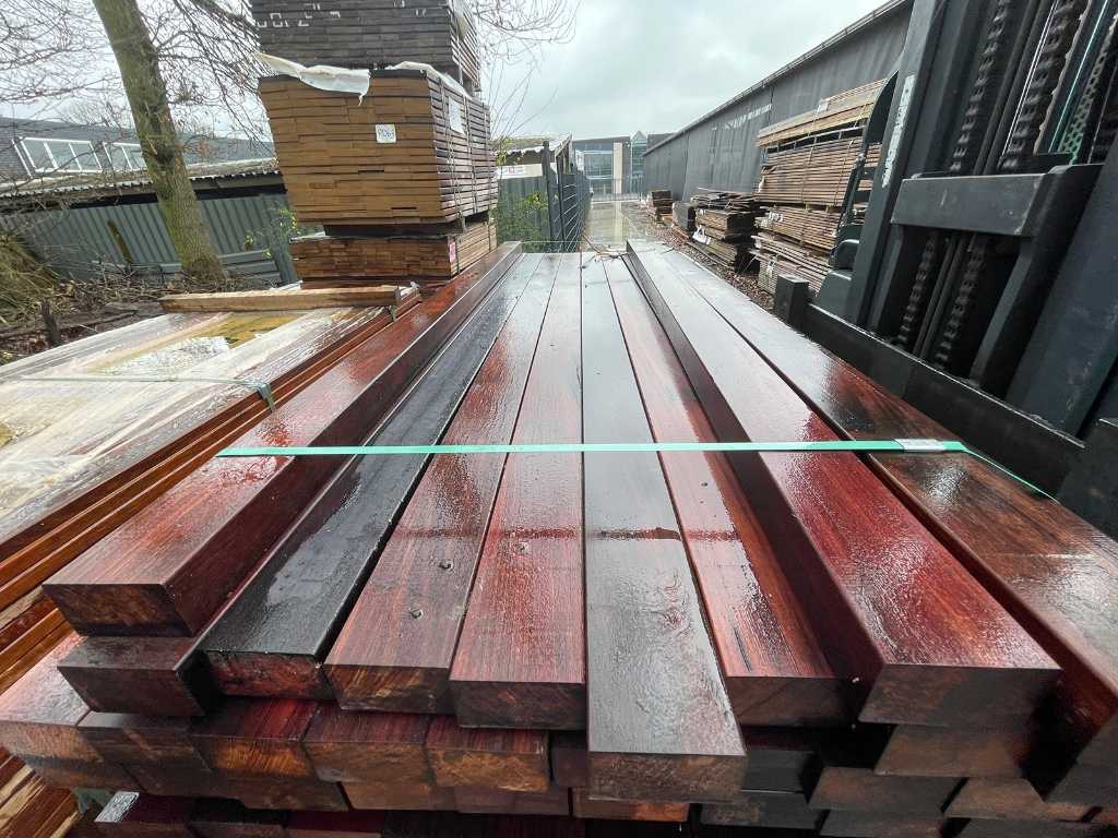 Hardwood rules planed 45x75, length 185cm (144x)