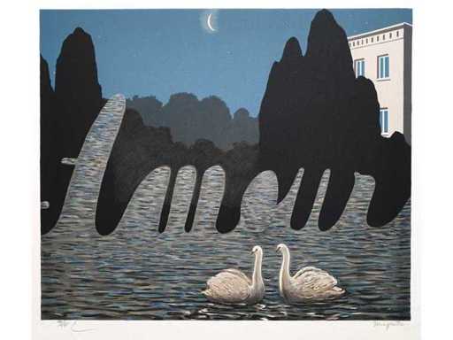 René Magritte - L’art de la conversation - litho