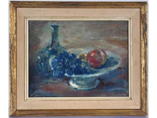 Wil van Leeuwen - Stilleven - olie op paneel