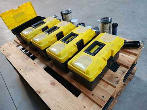 5x Gereedschapskoffer minigraver 