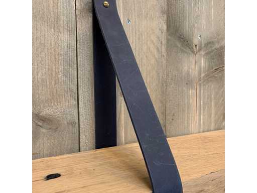 (9x) Leren Plankdragers “Vintaged Used Ocean” (set)