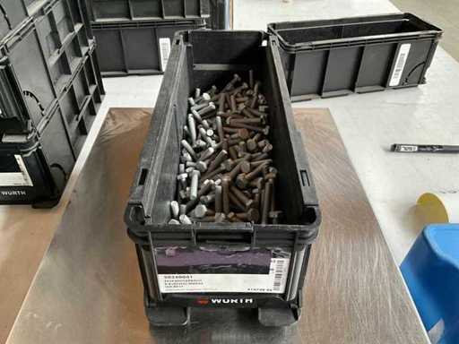 Würth 8.05kg Hex Stud M8x45 in stackable container