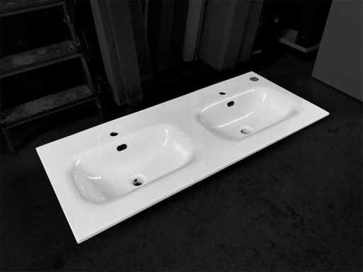 Wastafel keramisch 121x52cm