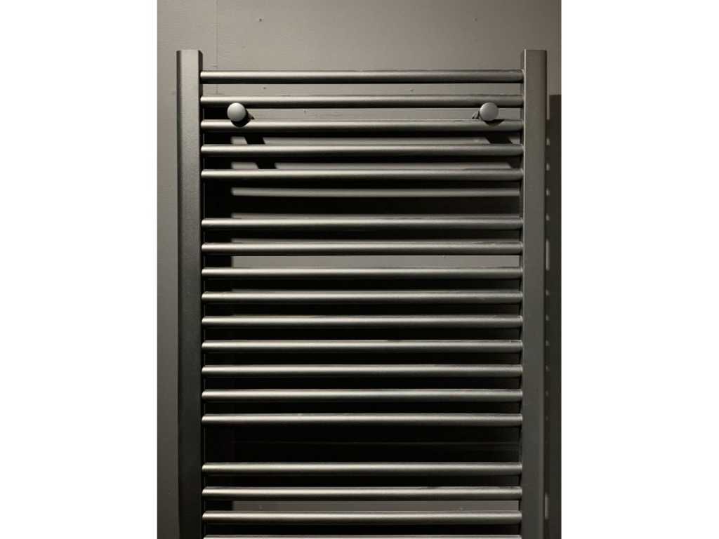Radiateur sèche-serviette H180x60cm noir mat