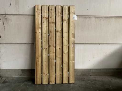 Fichtengartentor mit Metallrahmen 195x100 cm