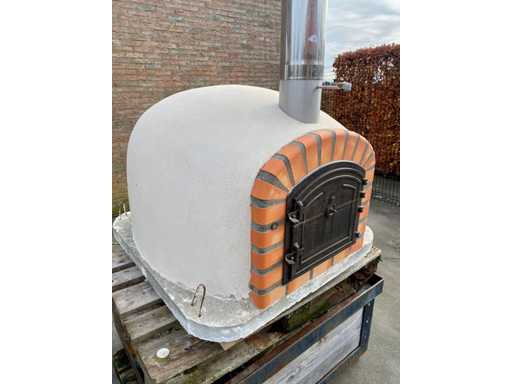 Houtgestookte ovale witte professioneel Pizza-oven