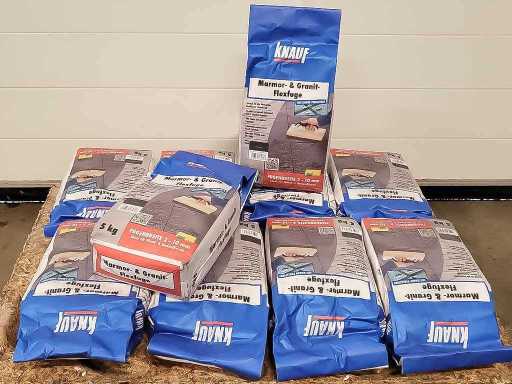 10 Stück 5KG Flexfuge Schnell Antrazit Knauf