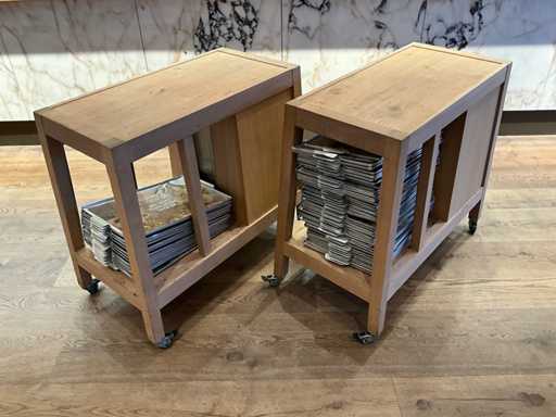 Cabins - Mobile wooden service furniture (2x)