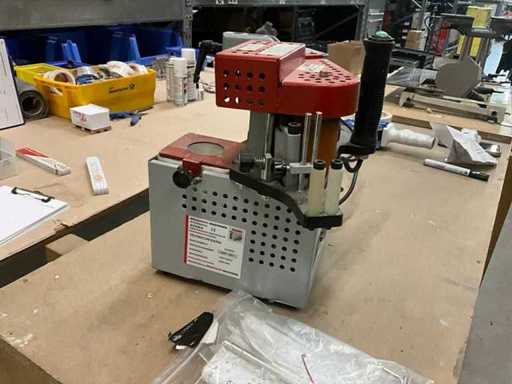 Macchina manuale per colla Lanten Holzmann KAM 55V inclusa attrezzi, tavolo da lavoro, aspirapolvere in scatola metallica