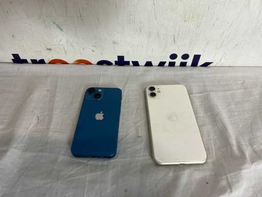 iPhone 11 Bianco | iPhone 13 Mini Blu