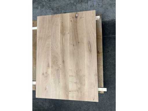 7x Dubbele eiken traptreden 90cm