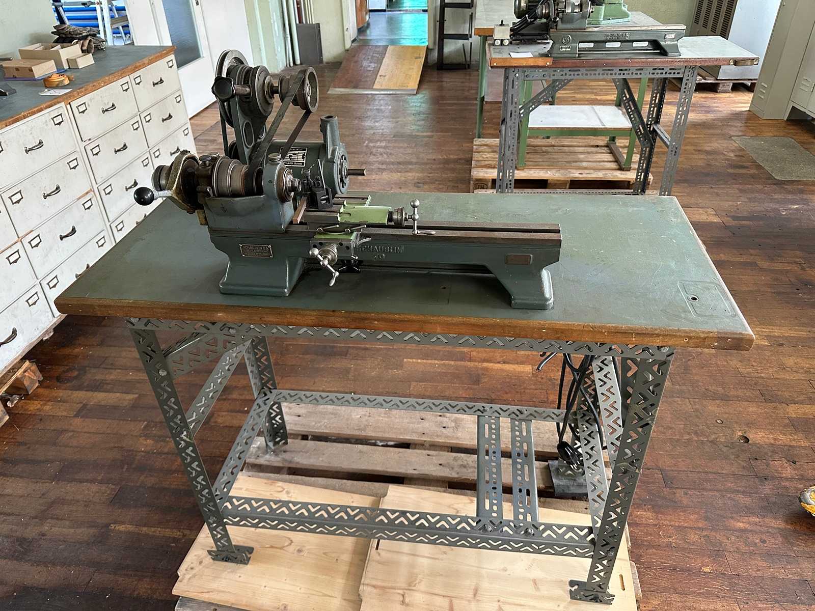 Schaublin 70 Tower on Workbench