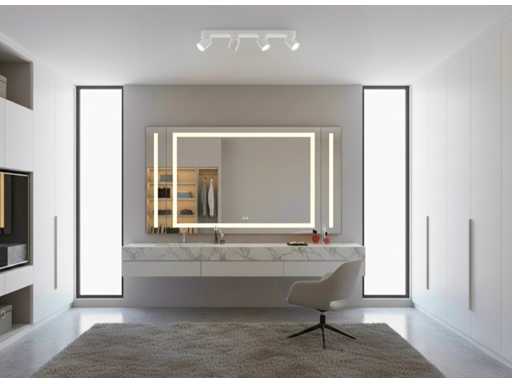  GU10 Surface-mounted spot Fixture 4 head rotatable (6x)