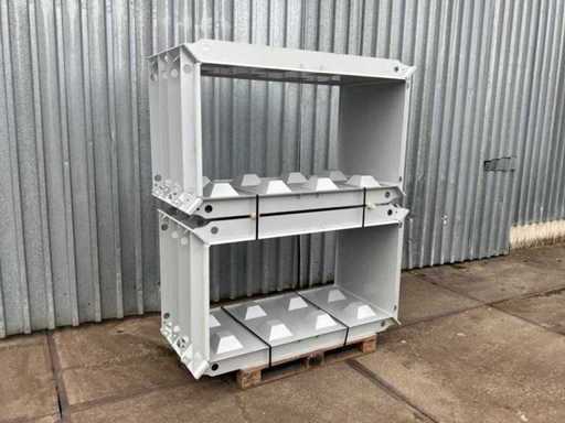 Concrete block mold 2x