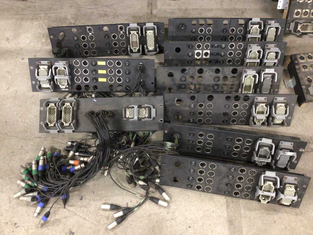 LOT HARTING 72 - HAN72 - CABLES + PANEL