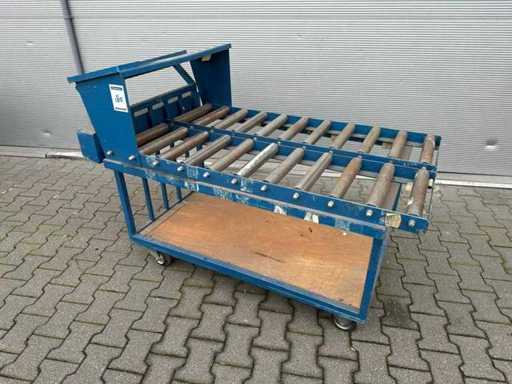 Tram a banchina con binario a rulli