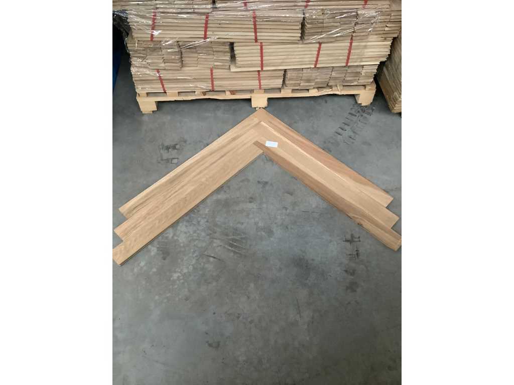 100,8 m2 Oak solid parquet untreated 16mm