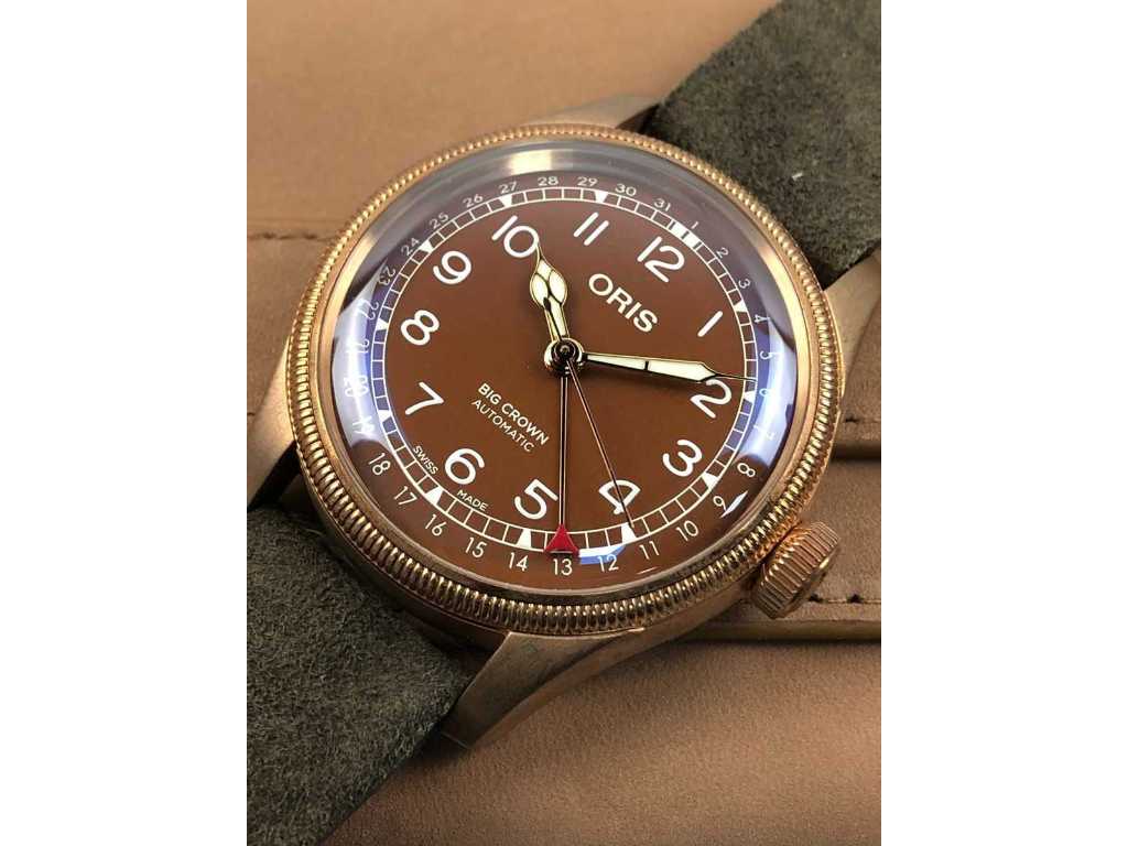 Montre Homme Oris Big Crown Pointer Date Bronze Automatic 01 754