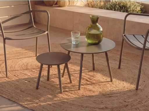 Metalen Tuin-nesttafels - Taupe