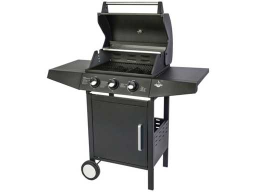 El Fuego - San Angelo AY0581 - Grătar pe gaz cu 3 arzători