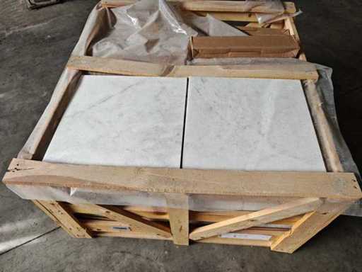 Natuursteen Marmer Wit Honed 45,7x45,7 cm Tegel 106,5 m²