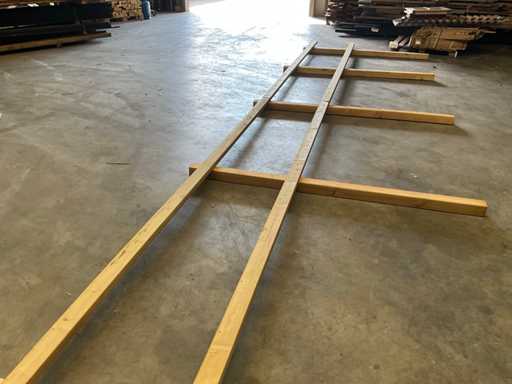 Wooden horse fencing 2-rails - 360 m