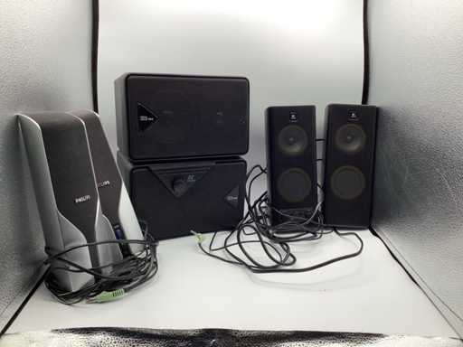 Logitech,Philips en Hi-Tex Actieve Speakers (3x)