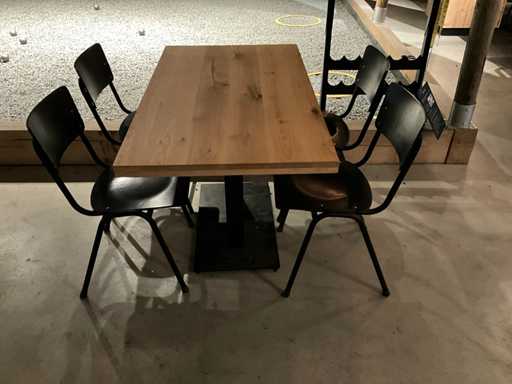 Satellite Rectangle Dining Table with Chairs