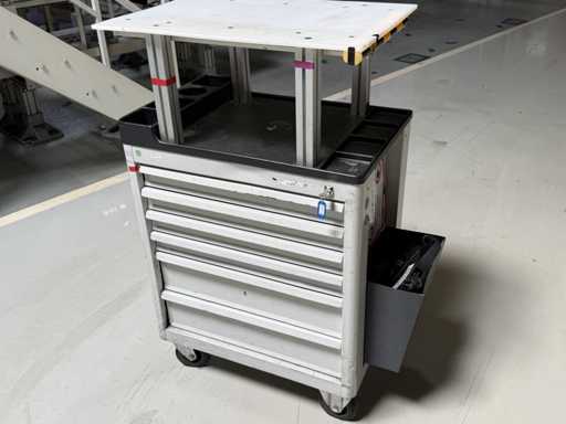 HAHN+KOLB Chariot à outils avec contenu