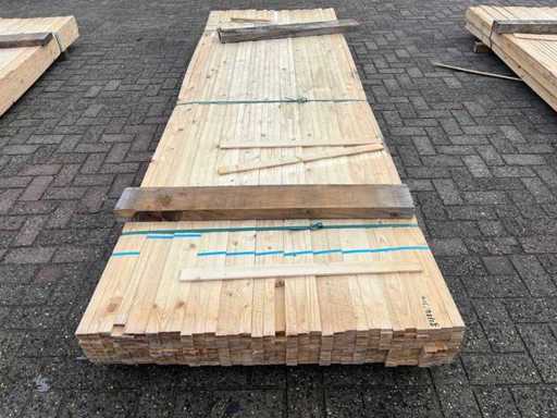 Drewniane listwy 3000x32mm 528 elementów 1584m1 nowe nieużywane