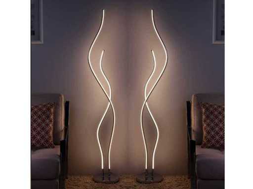 2 x Solange LED design vloer lamp