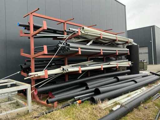 Portafoglio a sbalzo con tubi di plastica Agru e George Fischer