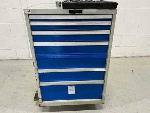 Gereedschap lade kast met inhoud