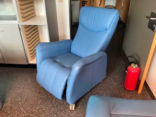 Mobiele kunstlederen relaxzetel