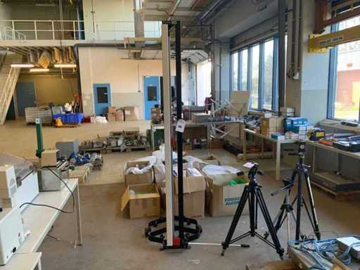 Vertical wrapping paper roll holder