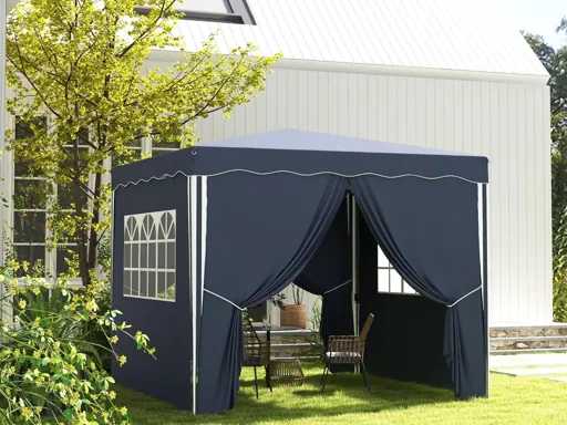 Vouwbaar prieel 3 x 3 m, prieel met zijwanden