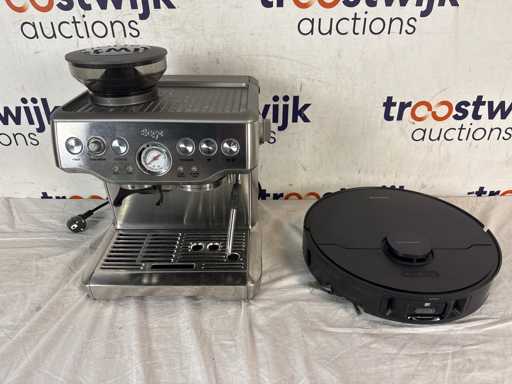 Sage SES875 BSS/F ekspres do kawy | Odkurzacz Dreame X4O Ultra Complete Black Robot z mopem