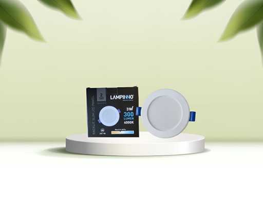 3W 3000K Inbouw Panelen LED (300x)