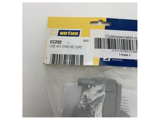 Bouche d’air Vetus avec valve pour tuyau 13/19/25/32 mm