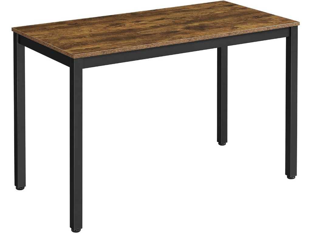 MIRA Home - Bureau - Table d’ordinateur - Table pour ordinateur portable - Vintage - Bois - 60x120x75cm