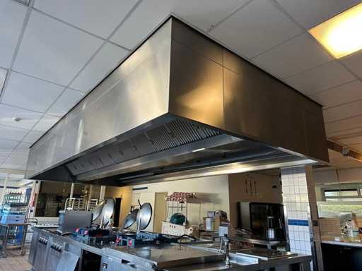 Hotte aspirante à induction en acier inoxydable (démontée)